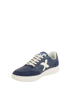 Sneakers uomo Munich Legit Man 104 in pelle blu in UOMO