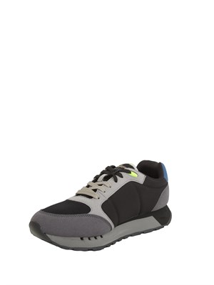 Sneakers uomo Aeronautica Militare in tessuto tecnico nero in UOMO