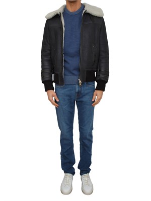 Maglia uomo Paul & Shark in lana blu trattata in UOMO