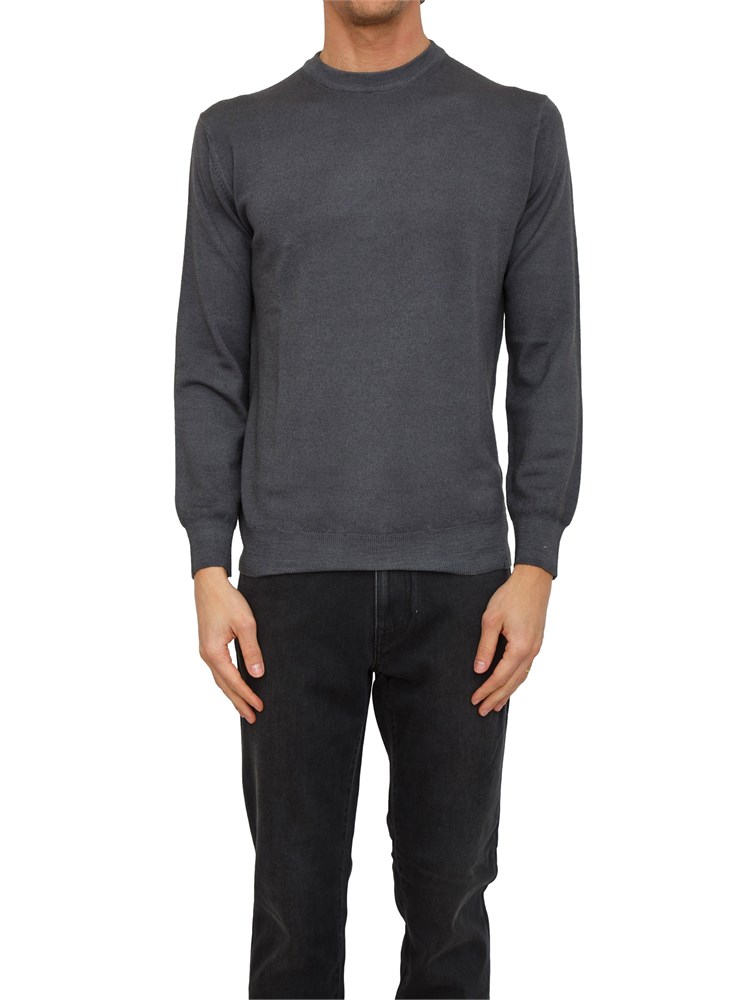 Maglia uomo Paul & Shark in lana vergine grigia tinto in capo