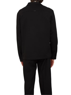 Giacca camicia overshirt Antony Morato in twill elasticizzato nero in UOMO