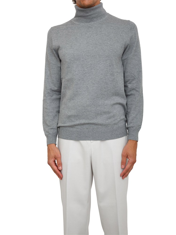 Maglia collo alto Antony Morato relaxed fit in misto viscosa grigia