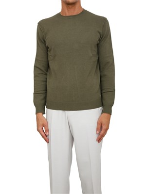 Maglia Antony Morato in misto lana verde con cuciture giromanica e dietro in UOMO