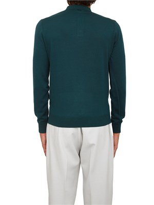 Maglia Antony Morato con colletto regular fit in misto lana super soft verde in UOMO