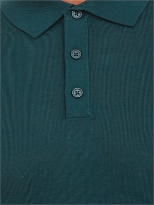Maglia Antony Morato con colletto regular fit in misto lana super soft verde in UOMO