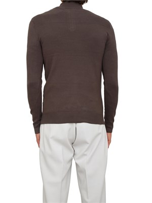 Maglia slim fit Antony Morato in misto viscosa verde con mezza zip in UOMO