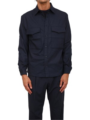 Camicia Antony Morato relaxed fit in misto viscosa blu dal tocco caldo in UOMO