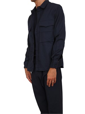 Camicia Antony Morato relaxed fit in misto viscosa blu dal tocco caldo in UOMO