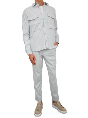 Camicia Antony Morato relaxed fit in misto viscosa grigia dal tocco caldo in UOMO