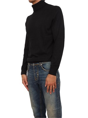 Maglia collo alto Antony Morato relaxed fit in misto viscosa nera in UOMO