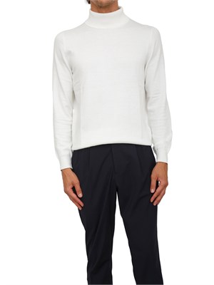 Maglia collo alto Antony Morato relaxed fit in misto viscosa bianca in UOMO