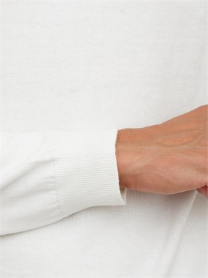 Maglia collo alto Antony Morato relaxed fit in misto viscosa bianca in UOMO