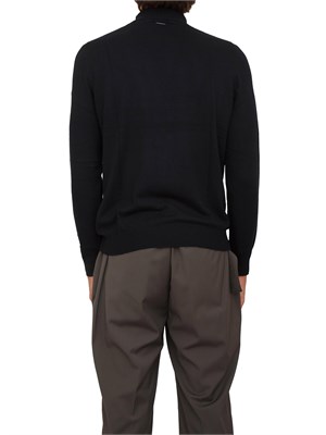 Maglia collo alto Antony Morato relaxed fit in misto viscosa blu in UOMO