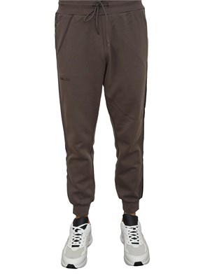 Pantaloni tuta Antony Morato in misto cotone interlock verde militare con bande laterali in UOMO
