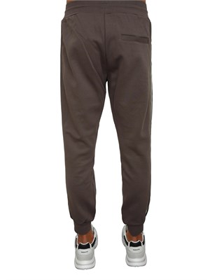 Pantaloni tuta Antony Morato in misto cotone interlock verde militare con bande laterali in UOMO