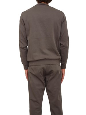 Felpa Antony Morato con zip e bande in misto cotone interlock verde militare in UOMO