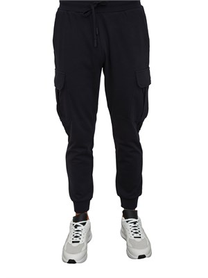 Pantaloni in felpa Antony Morato con tasche cargo in misto cotone interlock blu in UOMO