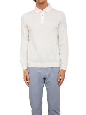 Polo Boss uomo in lana vergine avorio in UOMO