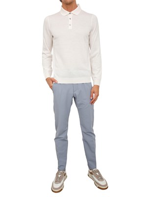 Polo Boss uomo in lana vergine avorio in UOMO