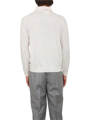 Polo maglia Boss uomo in lana vergine avorio in UOMO