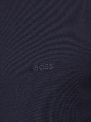 Maglia cardigan Boss uomo in lana vergine blu in UOMO