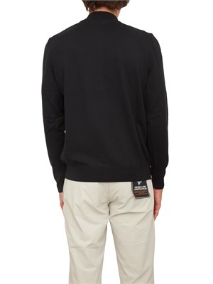 Maglia cardigan Boss uomo in lana vergine nero in UOMO