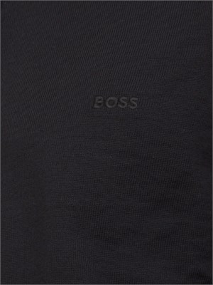 Maglia cardigan Boss uomo in lana vergine nero in UOMO