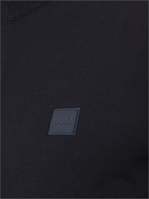 Maglione Boss uomo in misto cashmere blu in UOMO