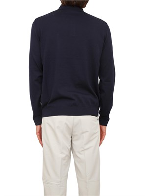 Polo Boss uomo in lana vergine blu in UOMO