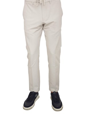 Pantaloni Boss uomo in tessuto tecnico beige in UOMO