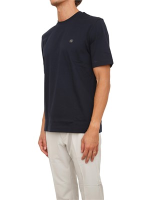 T-shirt Boss uomo in cotone blu in UOMO