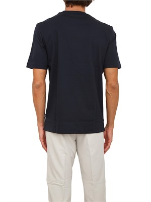 T-shirt Boss uomo in cotone blu in UOMO