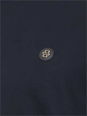 T-shirt Boss uomo in cotone blu in UOMO