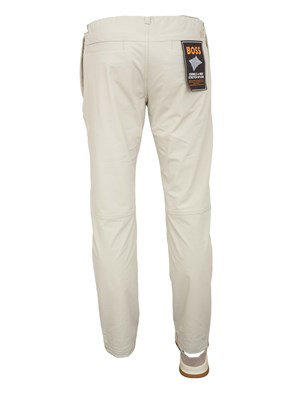Pantaloni Boss uomo in misto cotone baige in UOMO