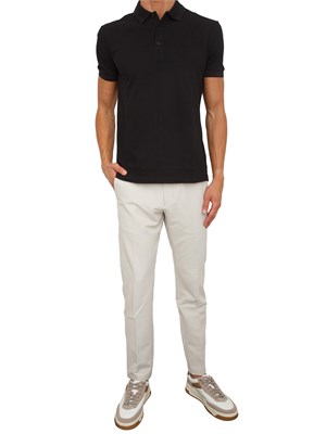 Polo Boss uomo in cotone nero in UOMO