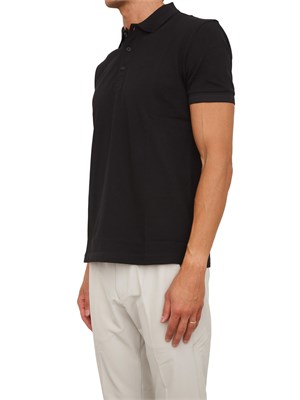Polo Boss uomo in cotone nero in UOMO