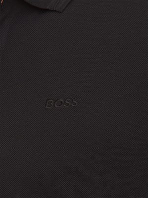 Polo Boss uomo in cotone nero in UOMO