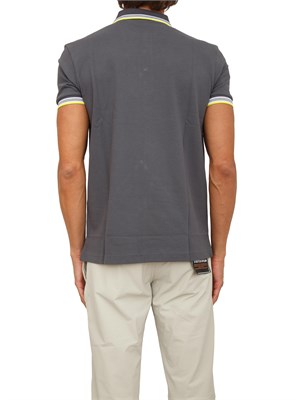 Polo Boss uomo in cotone grigio in UOMO