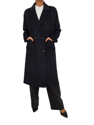 Cappotto donna Fracomina in lana blu in DONNA