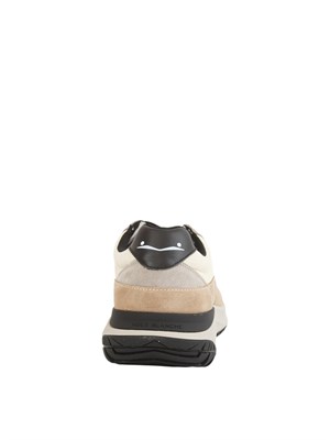 Sneakers uomo Voile Blanche in tessuto tecnico grigio e suede in UOMO