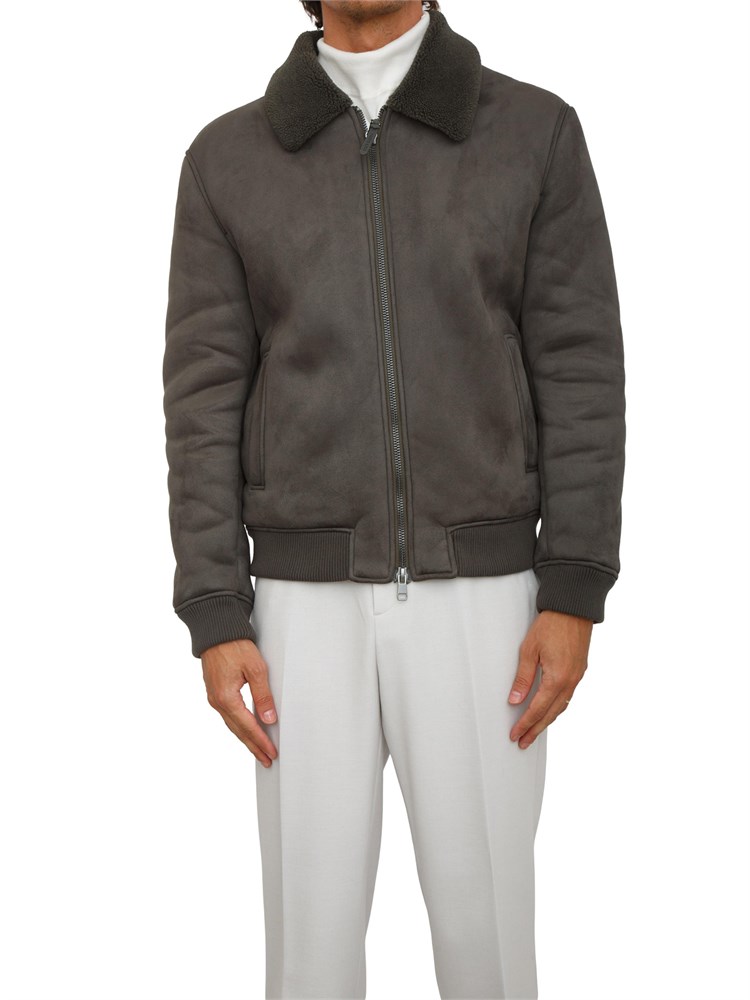Giubbotto bomber Antony Morato regular fit in tessuto effetto camoscio verde