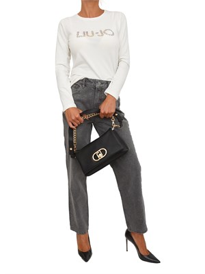 Jeans Liu Jo donna in denim grigio con glitter in DONNA