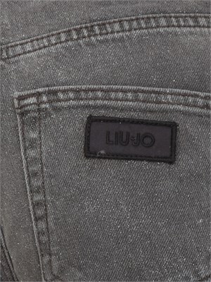 Jeans Liu Jo donna in denim grigio con glitter in DONNA