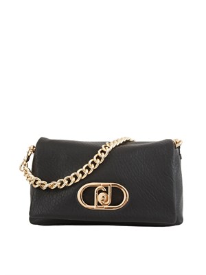 Borsa La Puffy di Liu Jo in ecopelle martellata nera in DONNA