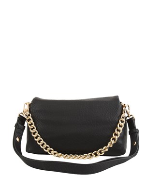 Borsa La Puffy di Liu Jo in ecopelle martellata nera in DONNA