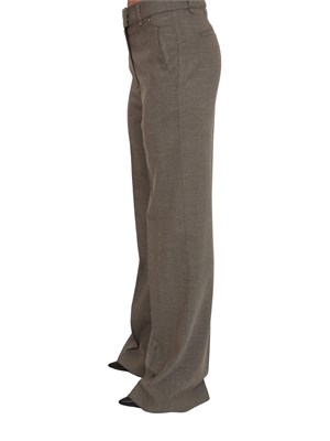 Pantaloni Liu Jo misto viscosa motivo chevron grigio e marrone in DONNA