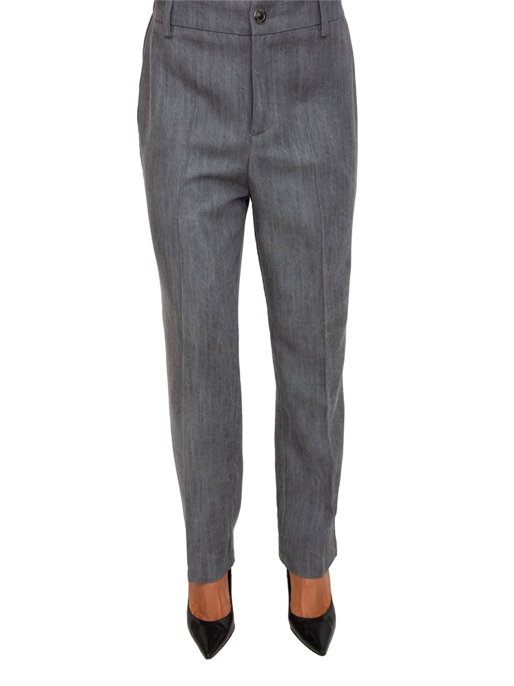 Pantaloni Liu Jo donna in denim di lyocell grigio