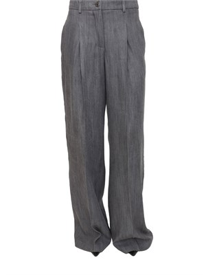 Pantaloni a palazzo Liu Jo donna in lyocell grigio in DONNA