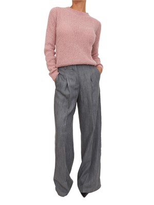 Pantaloni a palazzo Liu Jo donna in lyocell grigio in DONNA