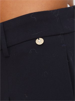 Pantaloni palazzo Liu Jo donna in viscosa stretch blu in DONNA